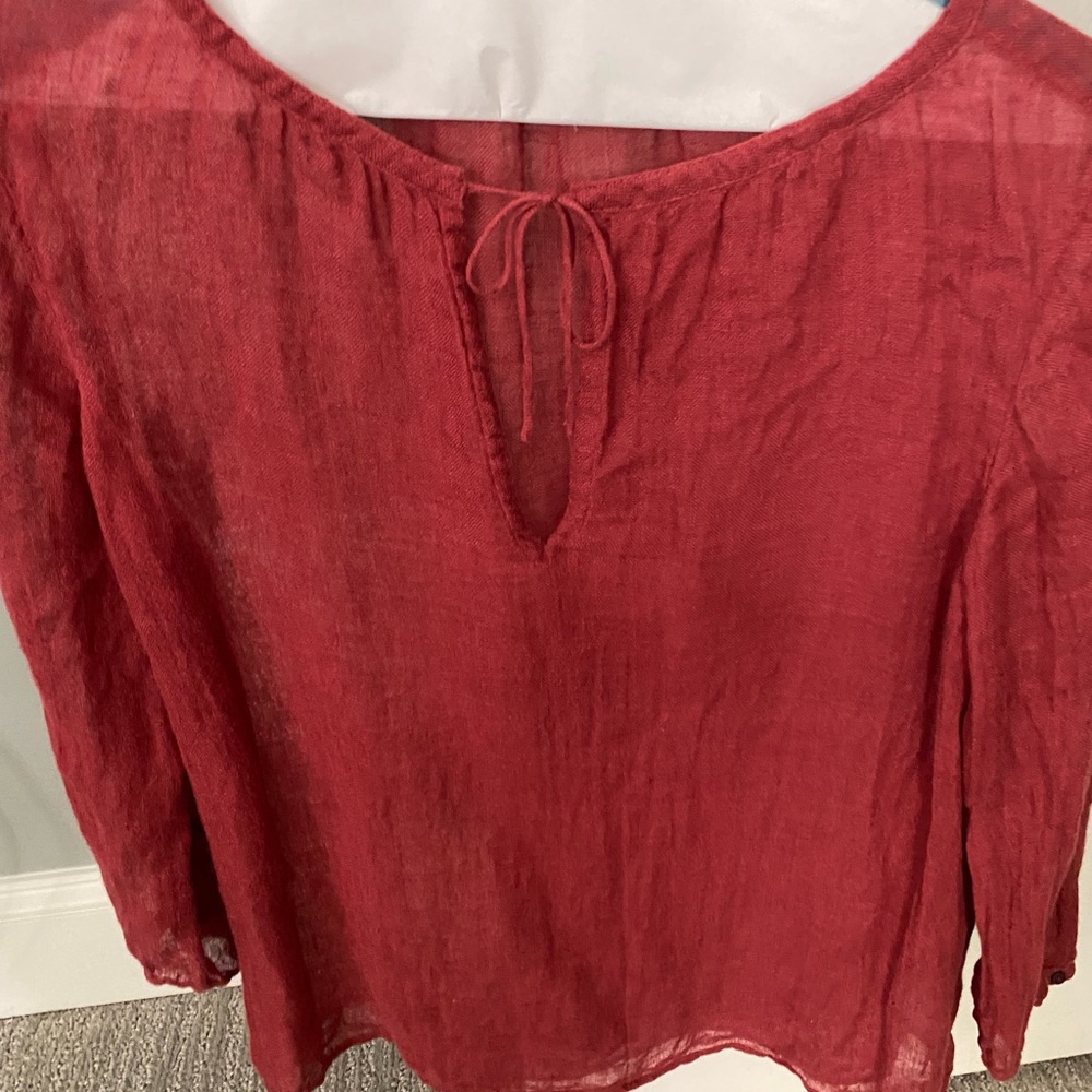 Eileen Fisher linen gauze shirt